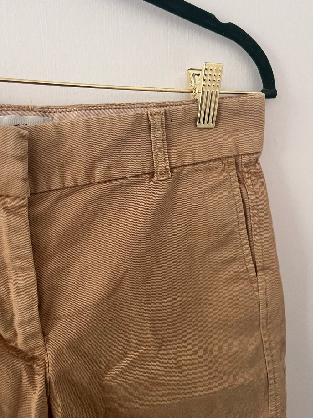 J. Crew Tan 10" Bermuda Stretch Chino Short Size 4 Summer H5826 - Picture 3 of 14